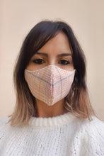 Load image into Gallery viewer, Houndstooth Washable Mask - Pink