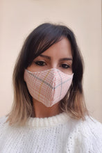 Load image into Gallery viewer, Houndstooth Washable Mask - Pink